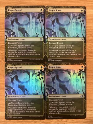 MTG FOIL 4 Utopia Sprawl (#063) – Eldraine Enchanting Tales # 063 Mint ...