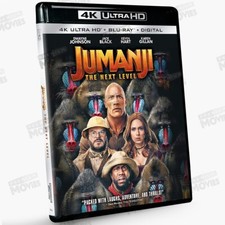 Jumanji The Next Level 2019 4K Ultra HD Blu-ray US Release w/Dwayne Johnson