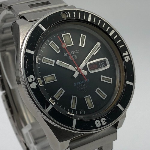 Rare!! Vintage 1968 Seiko 5 Sports 5126-8080 Automatic 23 Jewels Serviced #1845 - Picture 3 of 14