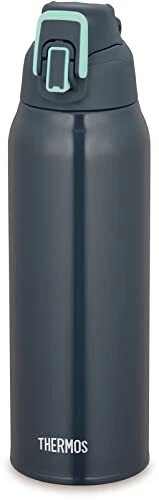 Thermos FHT-1002F NVMT Vacuum Insulated Sports Bottle  0.3 gal 1 L Navy Mint - Image 2 of 4