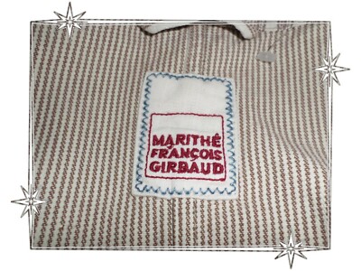 Veste Blazer Fantaisie Beige/écru Rayée Marithé François Girbaud - Taille 42 Femme - Occasion Très Bon état