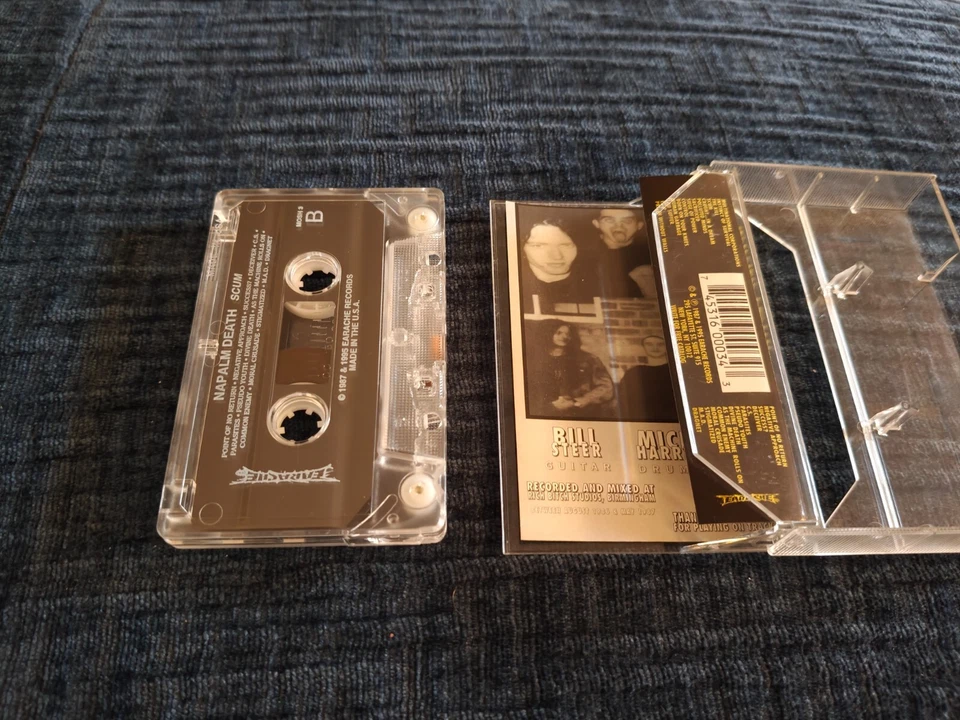 Napalm Death Scum cassette MC Carcass Repulsion Terrorizer Agathocles Defecation - Image 2 of 4
