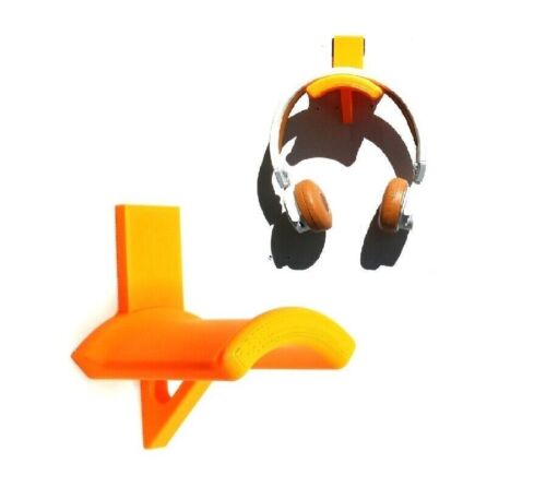 Orang Color Headphone Holder Wall Mounted Hanger Earphone Headset Display - Photo 1/5