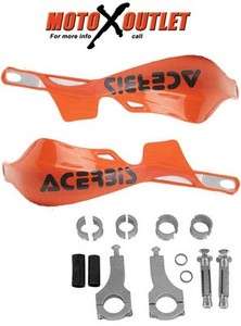 acerbis rally plastic kit guards handguards ktm mount orange metal pro hand