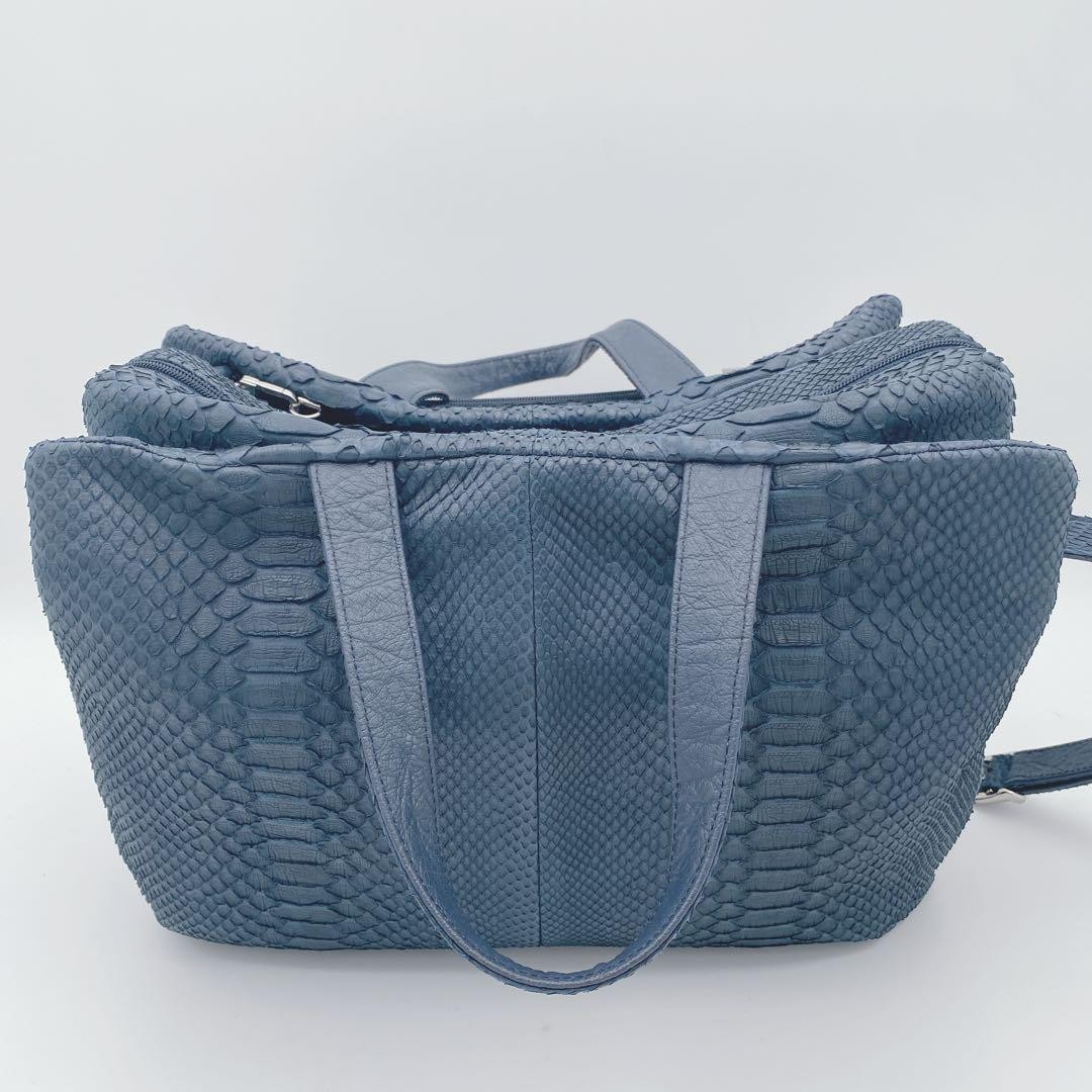 Good Condition 2WAY Real Python Mini Boston Bag E… - image 6