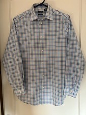 CHAPS Plaid Button-Down Dress Shirt, Long Sleeved, Teen Boys XL (18-20)