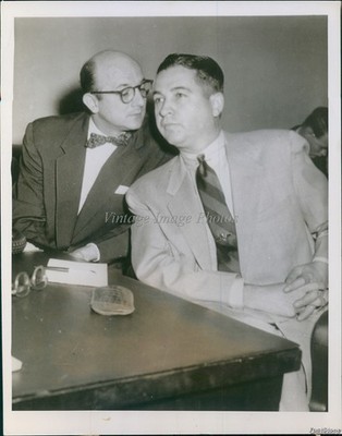 1955 Aldo Icardi Carl Brandt Pittsburgh Pa Arraignment Hearing Wirephoto 7x9