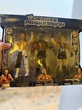 WWE Jakks Deluxe Aggression Sabu, Bobby Lashley & Rob Van Dam Figure 3 Pk