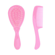 Baby Brush and Comb Set for Newborns and Toddlers Gentle Scalp Massage with Roun