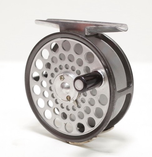 vintage HARDY Bros "The Flyweight" 2/3wt Fly REEL • 2 screw guard