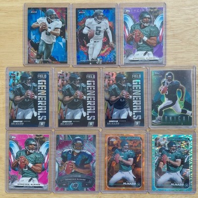 2024 Topps Chrome/Finest/Inception Eagles Donovan McNabb, Jersey #5/25 Sapphire 
