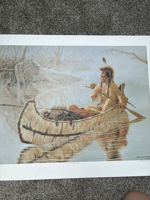 Rare Vintage Michael Gentry ''SILENT PASSAGE '' Artist Proof  Signed 36x30