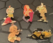 LOT of 5 - RARE 1980s  - Who Framed Rodger Rabbit  - enamel pins