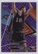 2023 Topps Finest Uncommon Purple Checkerboard Refractor /99 Pau Gasol #111 HOF