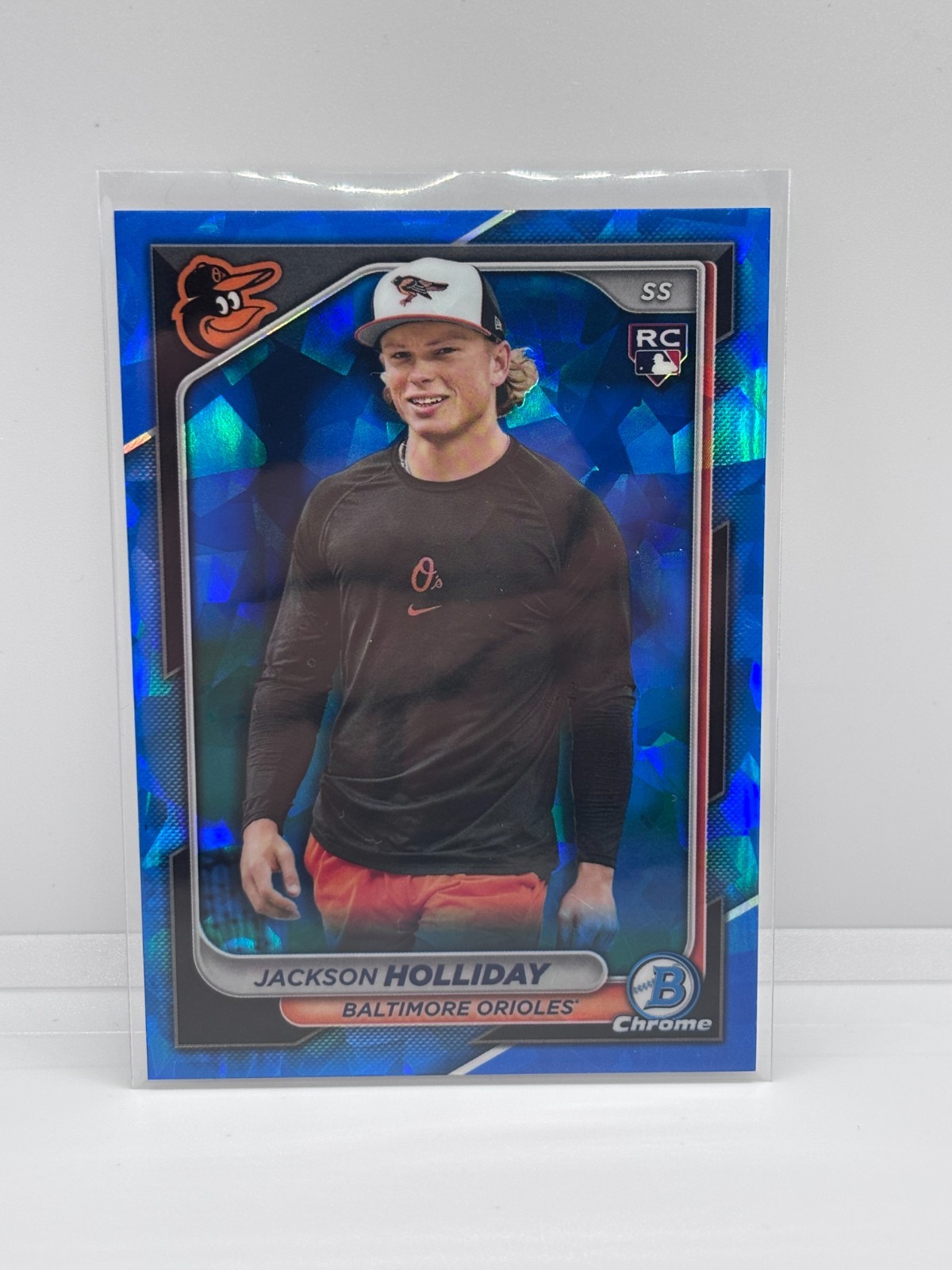 2024 BOWMAN CHROME SAPPHIRE  JACKSON HOLLIDAY ROOKIE IMAGE VARIATION #26