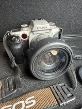 Canon ELAN II 35mm Film Camera Body TESTED w/ 28-200mm Tamron lens, estate find