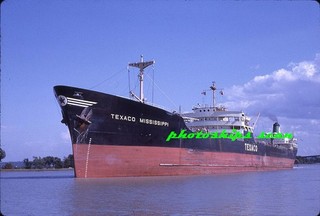 1 slide of US flag T2 type Texas Co tanker TEXACO MISSISSIPPI (x SOUTH MOUNTAIN)