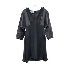 Prada Renylon Hooded Sable Dress PRB021048 126937713