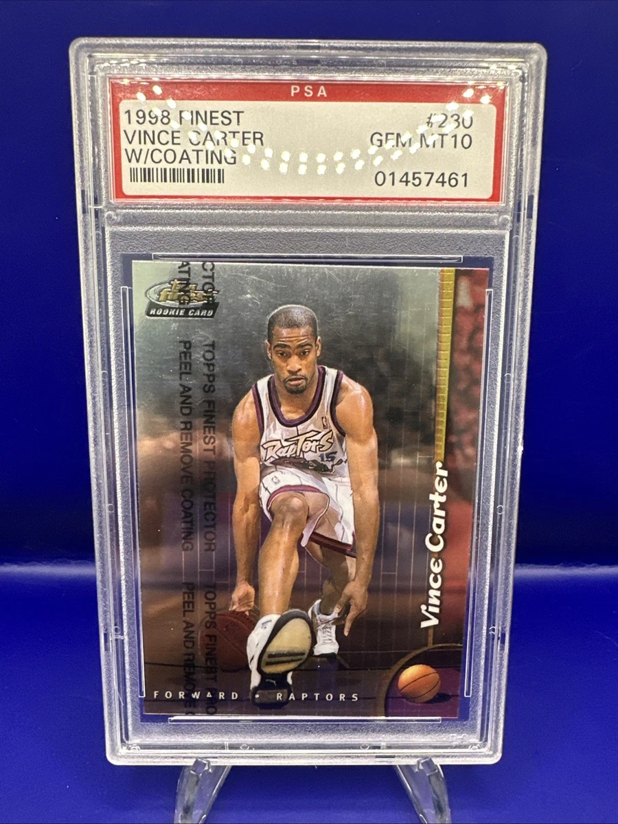 Vince Carter Basketball Grade 10 Rookie Sports Trading Cards