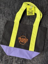 Trader Joe’s Mini Tote bag - Halloween Edition Tri-Color Black Purple & Green