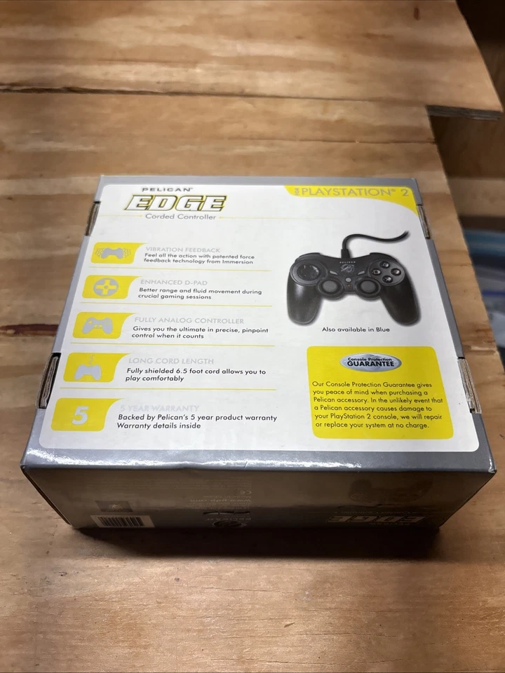 EDGE Pelican PL-6604 Wired Controller Gamepad for Sony Playstation 2 PS2 NEW - Image 3 of 4