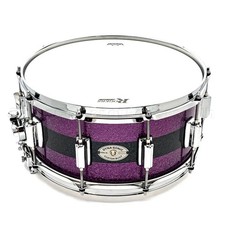 Rogers Dyna-Sonic Snare Drum 14x6.5 Purple Black Sparkle