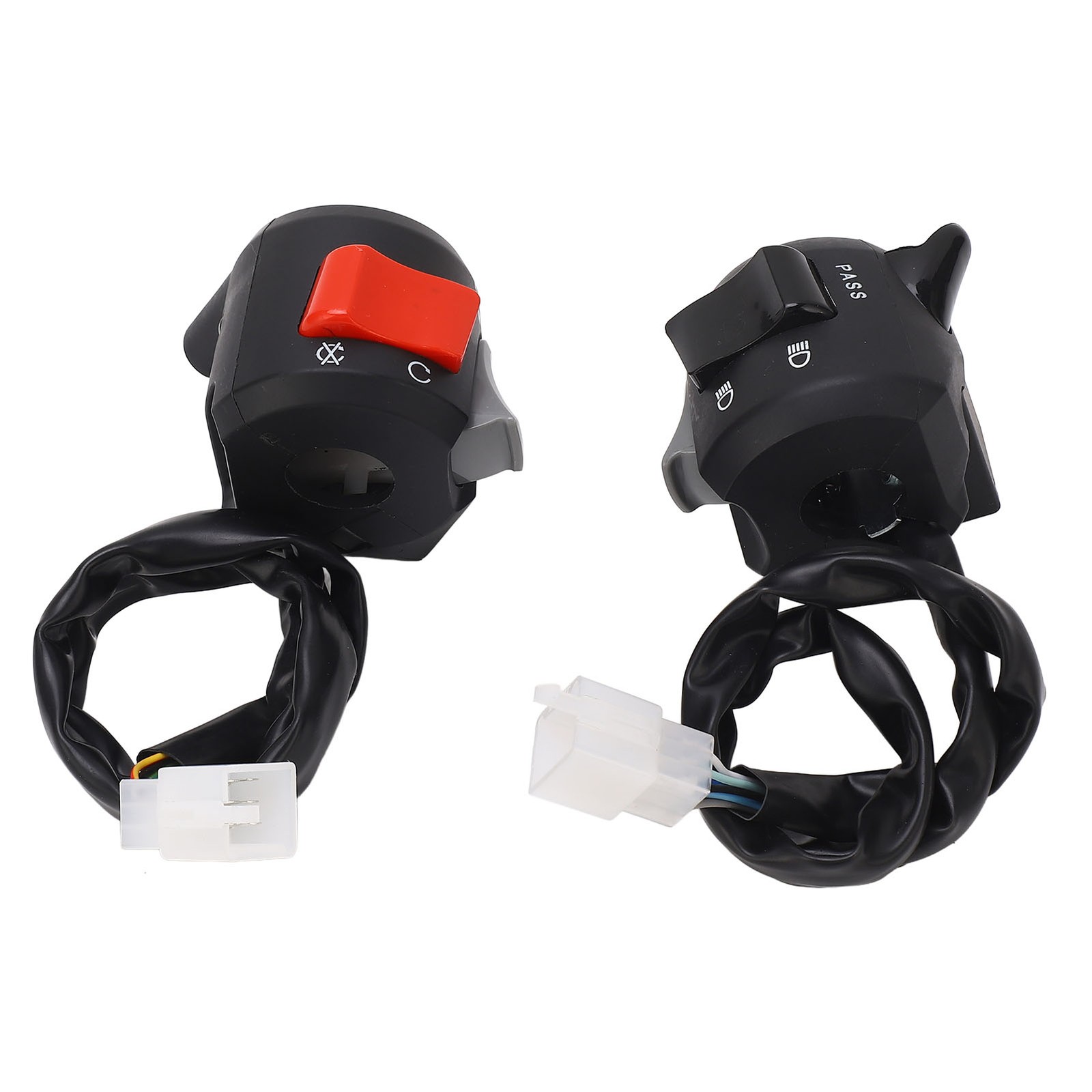 Motorcycle Handlebar Switch 7/8in Turn Signal Horn High Low Beam Start Stop