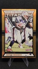 2002 Pacific Private Stock Titanium Postseason Edition Deion Branch #/699 RC #23