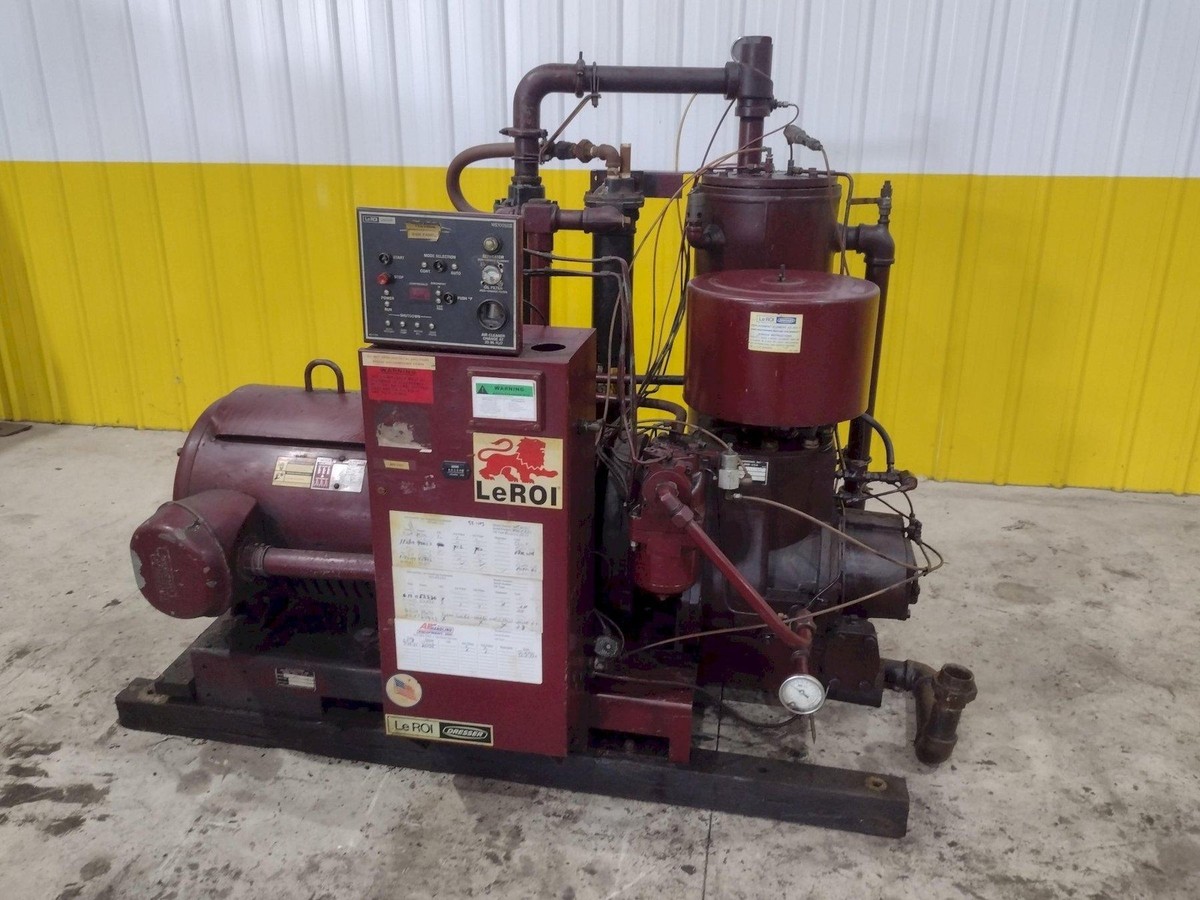 100 HP LEROI MODEL #A219-152-3_C7 WATER COOLED AIR COMPRESSOR