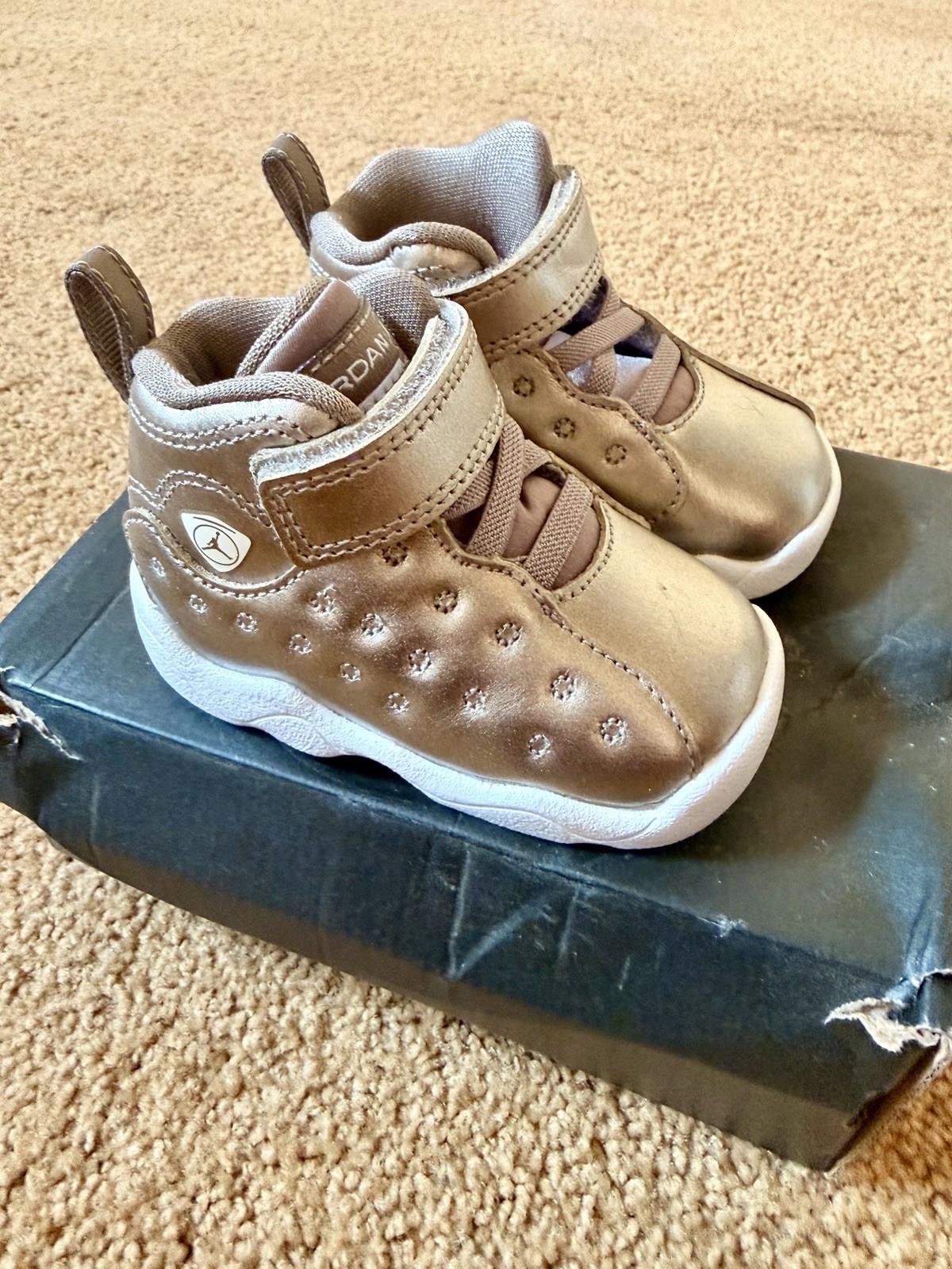 Jordan Jumpman Team II SE (TD) Sneaker Sepia Stone White Bab