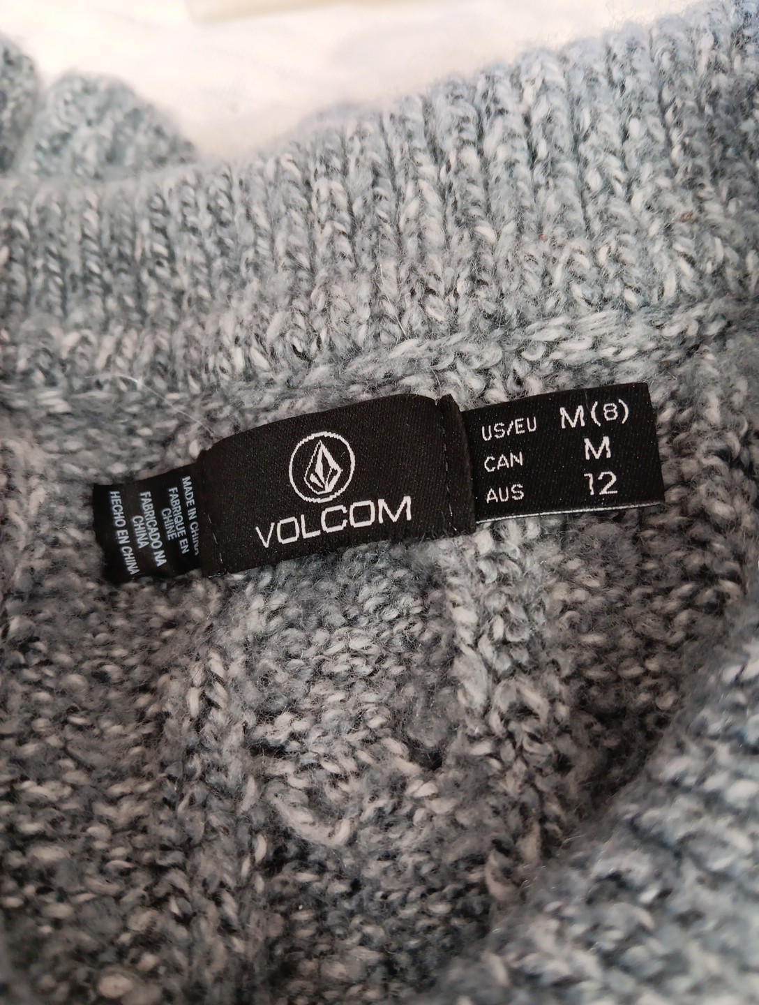 Volcom Cable Knit Sweater Pullover Collared 1/4 B… - image 6