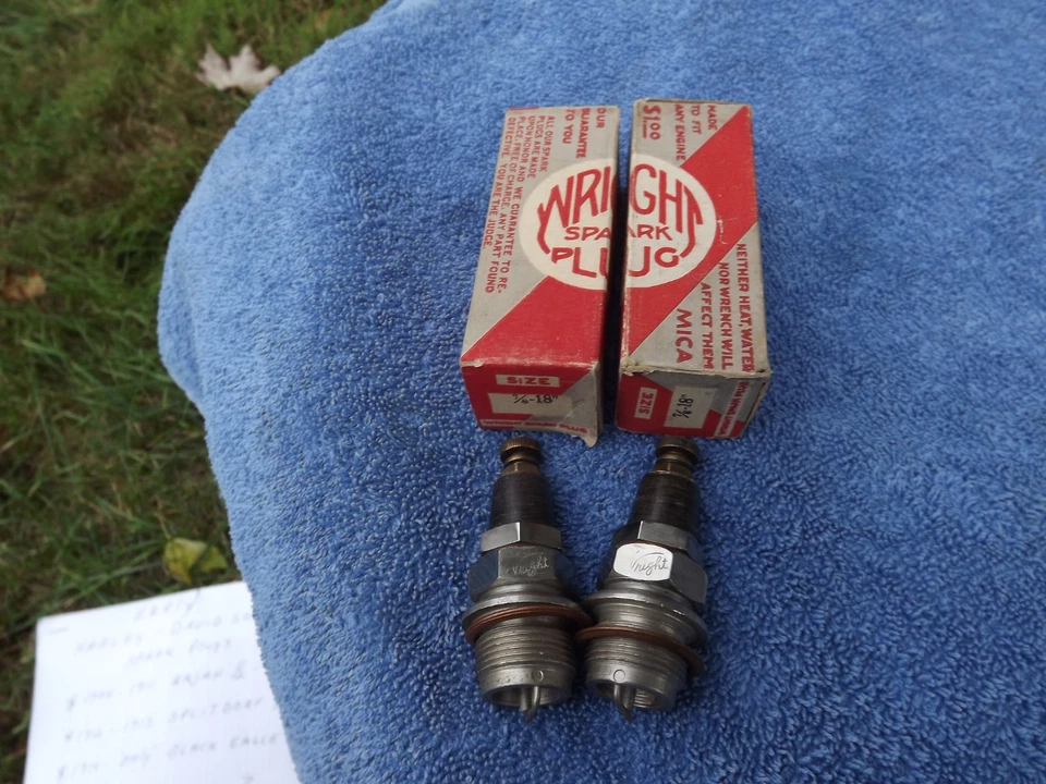 BUJÍAS MICA WRIGHT 1915-1925 MOTO HARLEY J NOS Foto 4 de 4