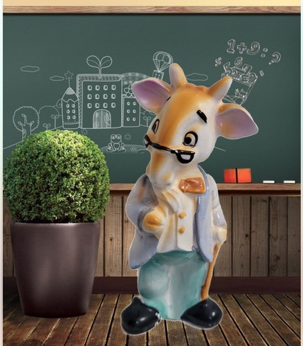 Vintage Anthropomorphic Scholarly  Goat Figurine