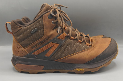 Merrell Zion Mid Waterproof Hiking Boots Men's Size 12US Brown J16887