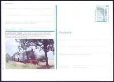 Germany 1993 mint Postcard, Bruchhausen-Vilsen popular health resort 1st Railway