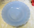 VINTAGE PYREX DELPHITE CANADA BLUE GLASS VEGETABLE SERVING BOWL 9" X 2 1/2"
