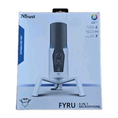 Trust Gaming GXT 258W Fyru  4-in-1 USB LED-Beleuchtung Streaming Mikrofon Weiß