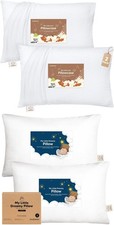Muslin Toddler Pillowcase and 2-Pack Toddler Pillow - Cotton Muslin Pillow Case