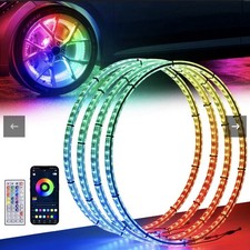 LED Wheel Lights 15.5 Inch RGB Wheel ring lights. Remote EHAHO H-L15502RGB