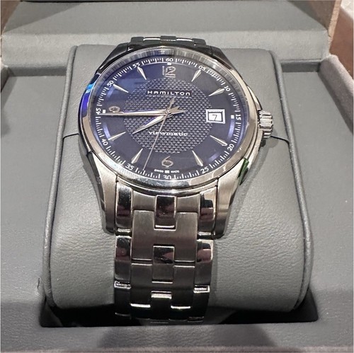Hamilton Jazzmaster Viewmatic Automatic Blue Dial Men's Stainless Steel Watch B…