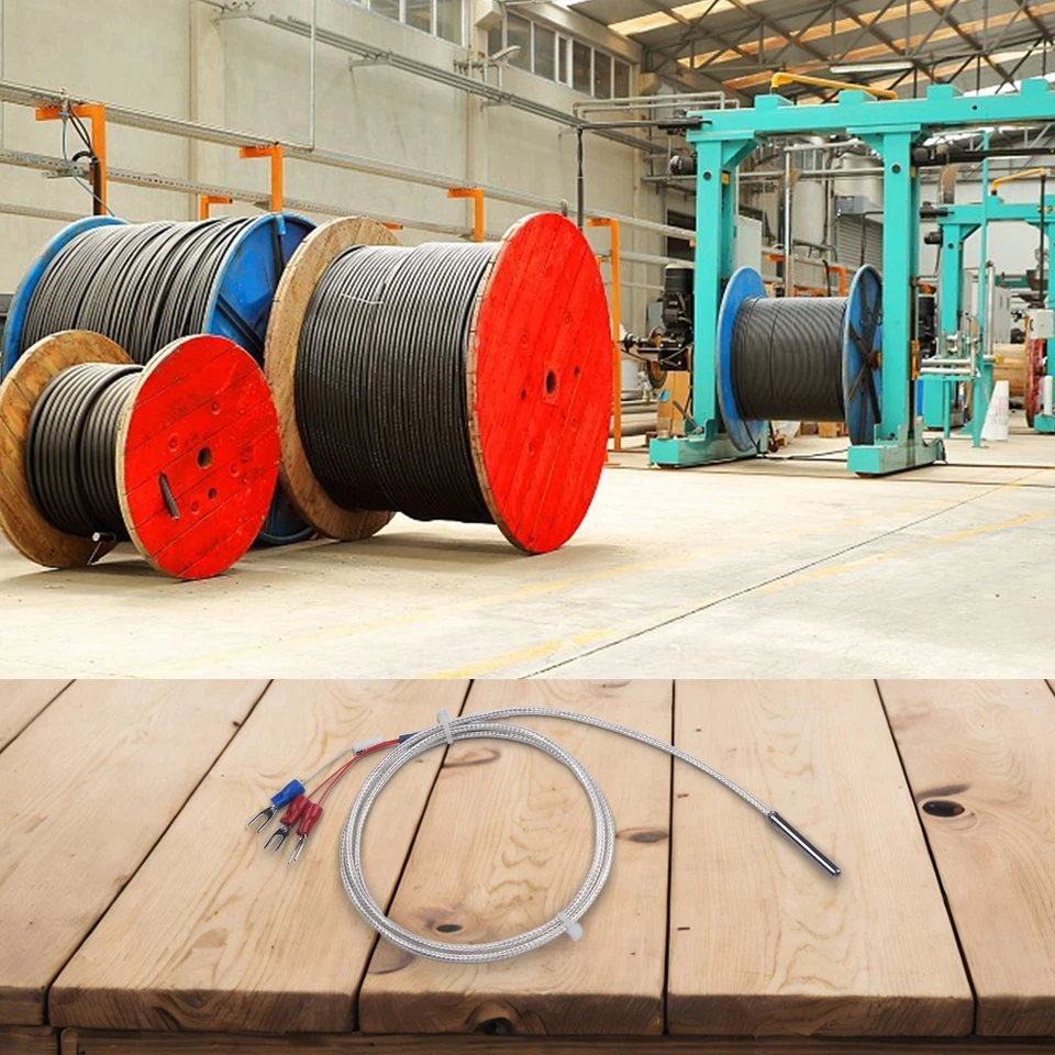 Practical PT100 Temperature Sensor Probe 3 Terminal 3 3ft Cable Length - Image 3 of 4