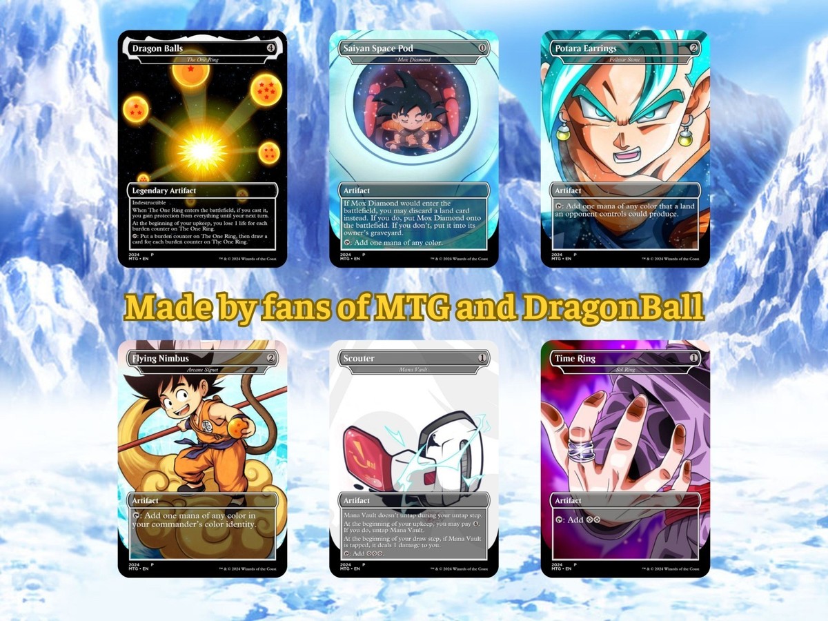 MTG Commander  Dragon Ball-Inspired  100 Cards + Bonus-Without Box | eBay
