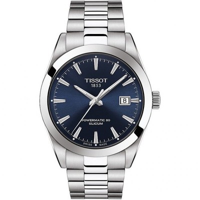 TISSOT Herrenuhr, GENTLEMAN POWERMATIC 80 SILICIUM - Gangreserve 80 h