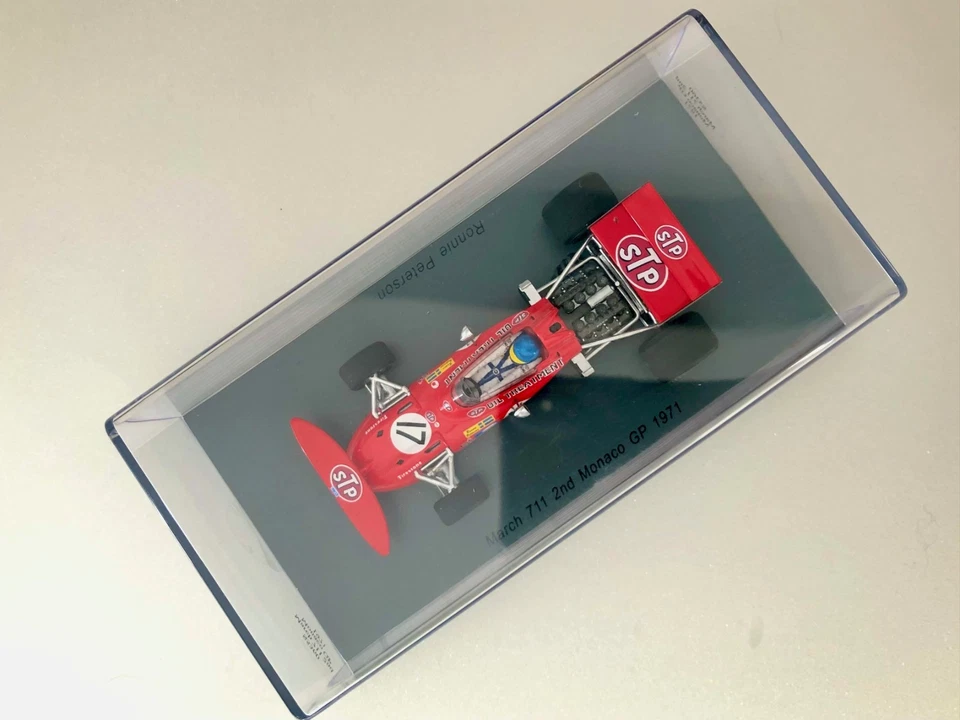 F1 1/43 Spark S536 March 711 Ford N°17 R.Peterson 2nd Monaco GP 1971 - Immagine 2 di 2