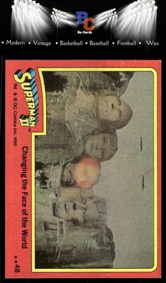 1980 Topps Superman II #48 Changing the Face of the World