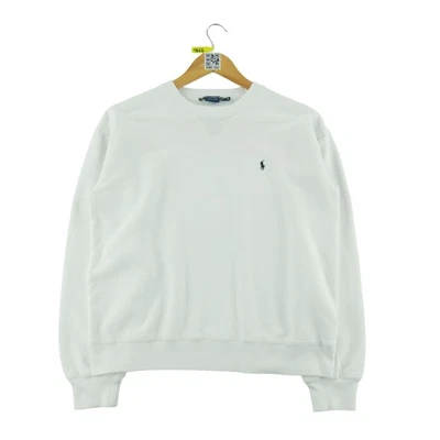 Polo Ralph Lauren Sweat Golf Y2K Vintage Sportswear Pony Femme Taille S Blanc #Q - Photo 1/4