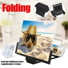 14" Smartphone Screen Magnifier 3D HD Mobile Phone Video Amplifier Stand Bracket