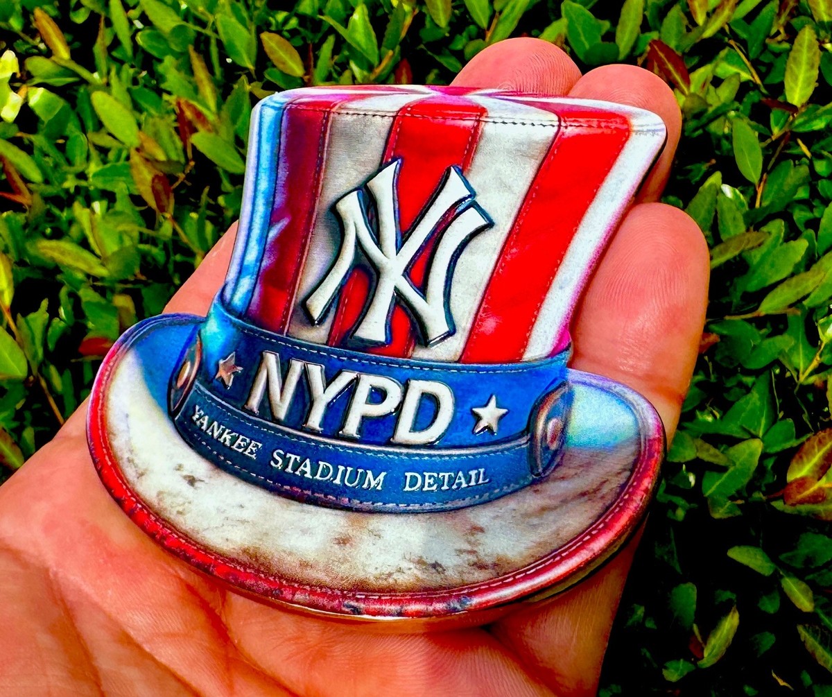 New York Yankees Police Security Uncle Sam Hat Bronx Challenge