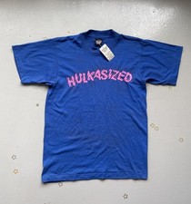 Vintage 1985 HULKASIZED WWF TShirt Blue Size Medium New with tags
