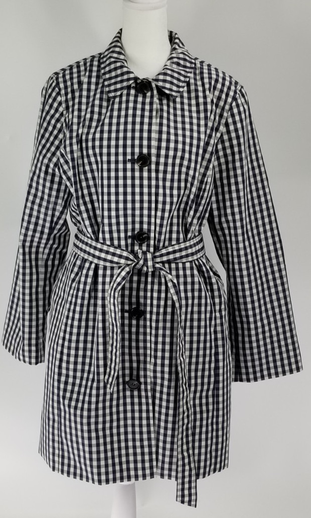 Talbots Extra Large Petite XLp Button Front Rainc… - image 1